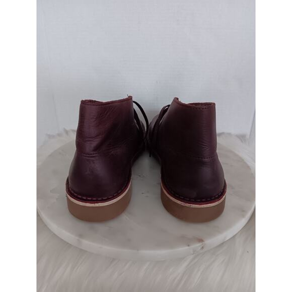 Clarks Bushacre Men\'s Size 10 Desert Boots Leather Burgundy 15522 main image 14